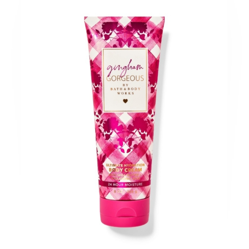 Bath & Body Works Gingham Gorgeous Pink Body Cream Lotion NWT